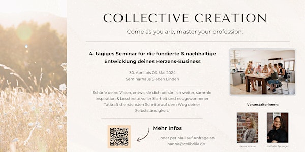 COLLECTIVE CREATION - Come as you are, master your profession.