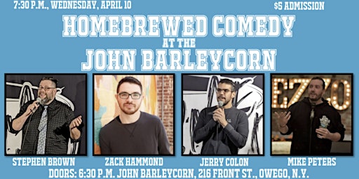 Homebrewed Comedy at the John Barleycorn Tavern primary image