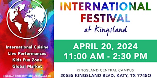 FREE International Festival 2024 - NOT SOLD OUT! NO TICKETS REQUIRED! primary image
