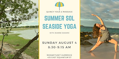 Summer Sol: Seaside Yoga hosted by Quincy Yoga & Massage, Aug 4th primary image
