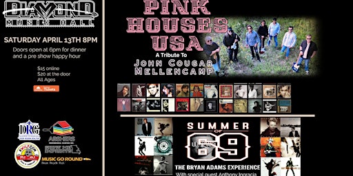 Imagen principal de Pink Houses & Summer of 69-Tribute to John Cougar and Bryan Adams