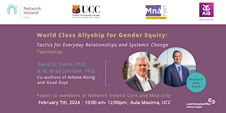 World Class Allyship for Gender Equity: Tactics for Everyday Relationships primary image