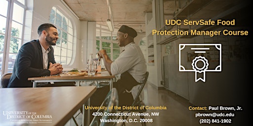 Hauptbild für UDC ServSafe Food Protection Manager Course