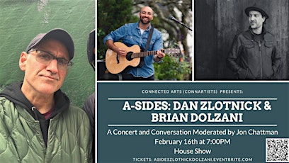 Primaire afbeelding van A-Sides: Concert & Conversation w/ Dan Zlotnick and Brian Dolzani