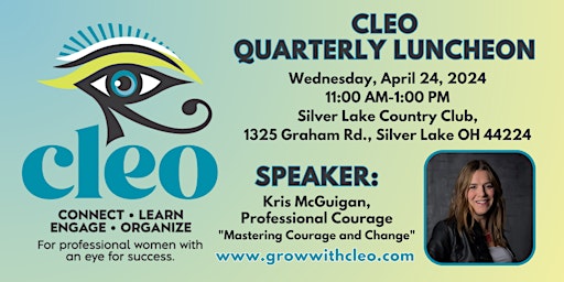 Hauptbild für CLEO Quarterly Luncheon - April 2024
