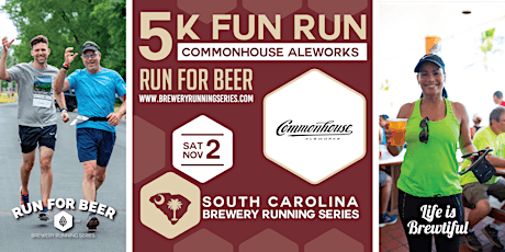 5k Beer Run + Commonhouse Aleworks | 2024 SC Brewery Running Series