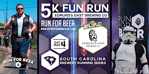 Image principale de May the Fourth Be With You 5k Beer Run + Edmund's Oast | '24 SC Brewery Run