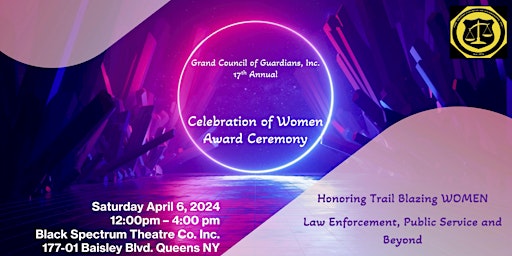 Grand Council of Guardians 17th Annual Women's History Celebration  primärbild