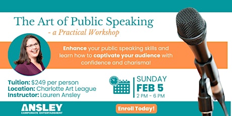 The Art of Public Speaking - a Practical Workshop primary image