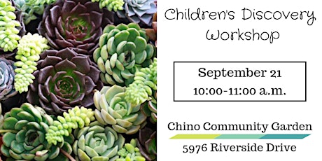 Children's Discovery Workshop-Exploring Succulents primary image