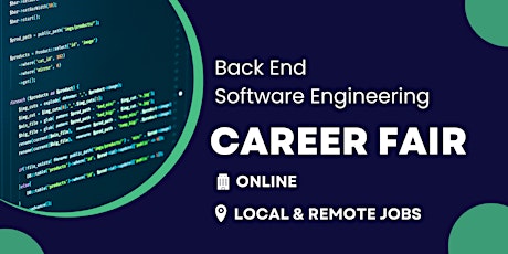Back End Software Engineering Jobs - Virtual Career Fair