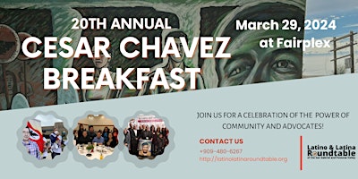 Latino and Latina Roundtable present the 20th Annual Cesar Chavez Breakfast  primärbild