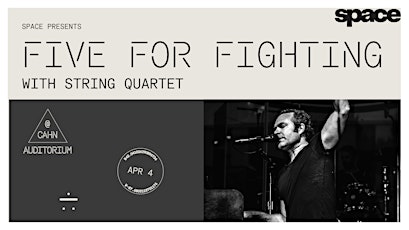 Imagen principal de Five for Fighting with String Quartet