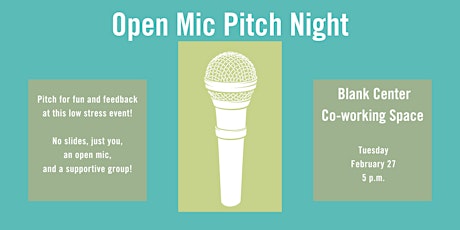 Primaire afbeelding van Babson's Open Mic Pitch Night