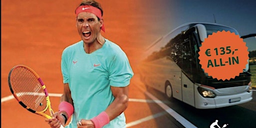 Primaire afbeelding van Roland Garros 2024 busreis en ticket €135,-