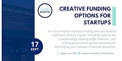 Primaire afbeelding van Creative Funding Options for Startups