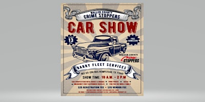 Waller County Crime Stoppers Car Show primary image