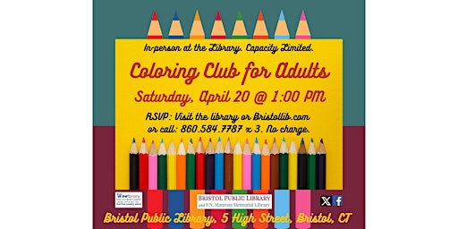 Imagem principal do evento Coloring Club for Adults