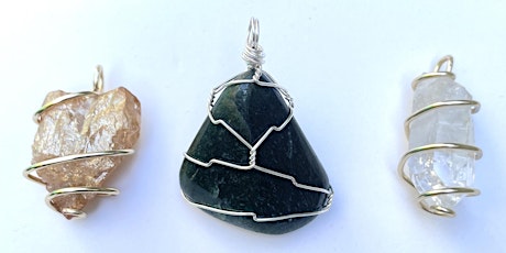 Wire Wrapped Rock Pendants: Beginners welcome primary image