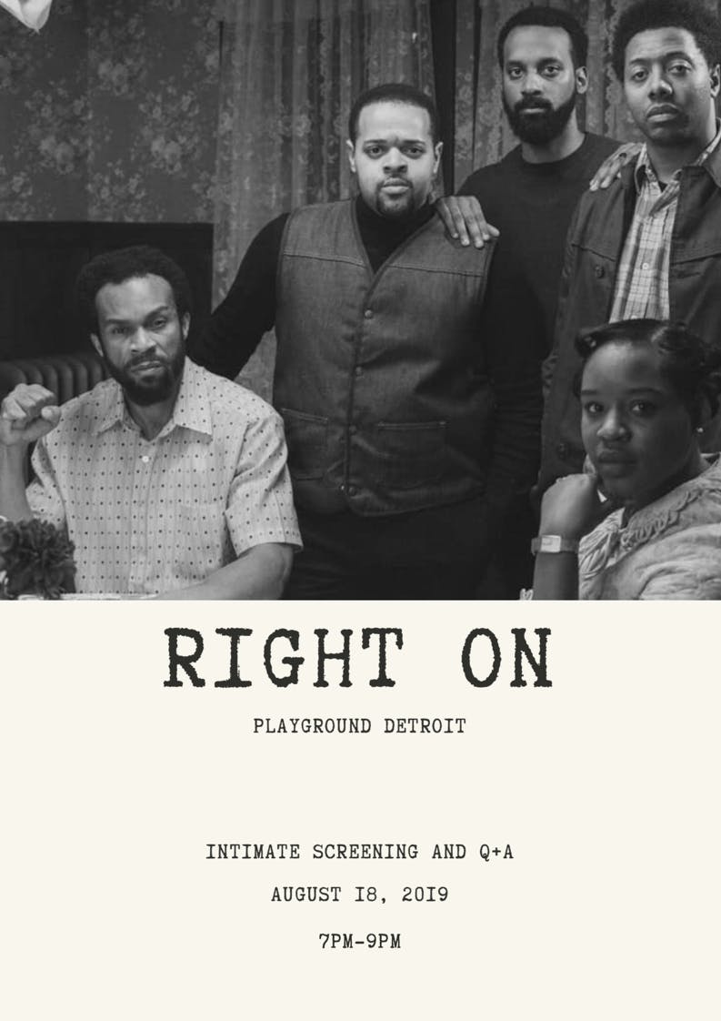 Right On: An Intimate Screening and Q&A with Director Zachary Cunningham 