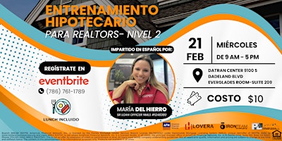 Primaire afbeelding van ENTRENAMIENTO HIPOTECARIO PARA REALTORS- Nivel 2