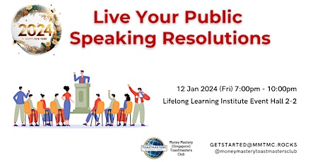 Image principale de Public Speaking Masterclass: Live Your Public Speaking Resolutions