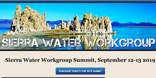 2019 Sierra Water Workgroup Summit