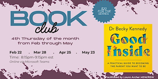 Imagen principal de Book Club: Good Inside by Dr. Becky Kennedy