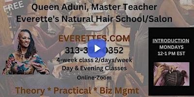 Imagem principal de Intro to Master Natural Hair Class