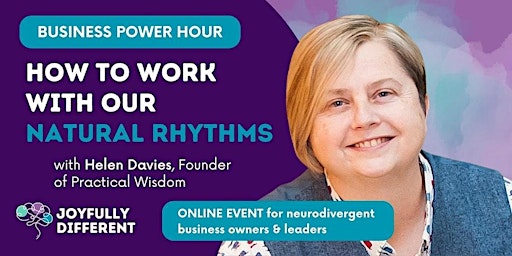 Imagem principal do evento Power Hour: How To Work With Our Natural Rhythms
