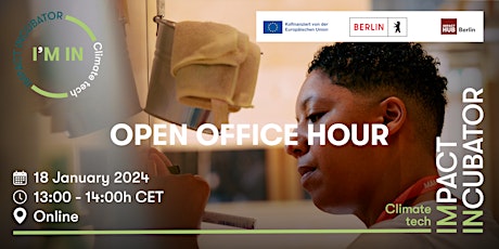 Primaire afbeelding van Impact Incubator: Open Office Hour (Online)