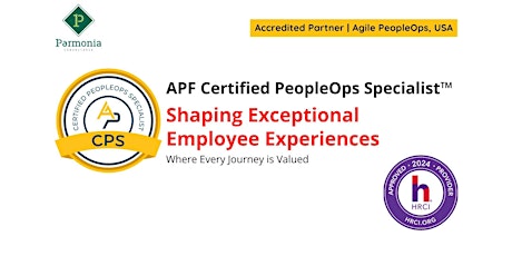 APF Certified PeopleOps Specialist™ (APF CPS™) | May 27-28, 2024