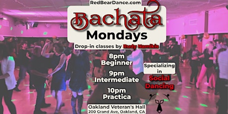Bachata Social Dancing Drop-in Lessons (Beginner & Intermediate) in Oakland