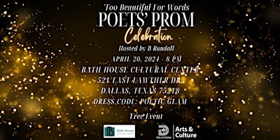 Imagem principal do evento Too Beautiful For Words Poets' Prom 2024