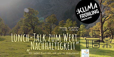 Lunch-Talk zum Wert  „Nachhaltigkeit“