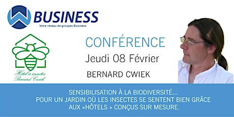 Conférence : Bernard CWIEK - Hôtels à insectes primary image