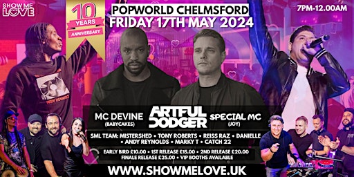 Imagem principal do evento Show Me Love  - Popworld Chelmsford