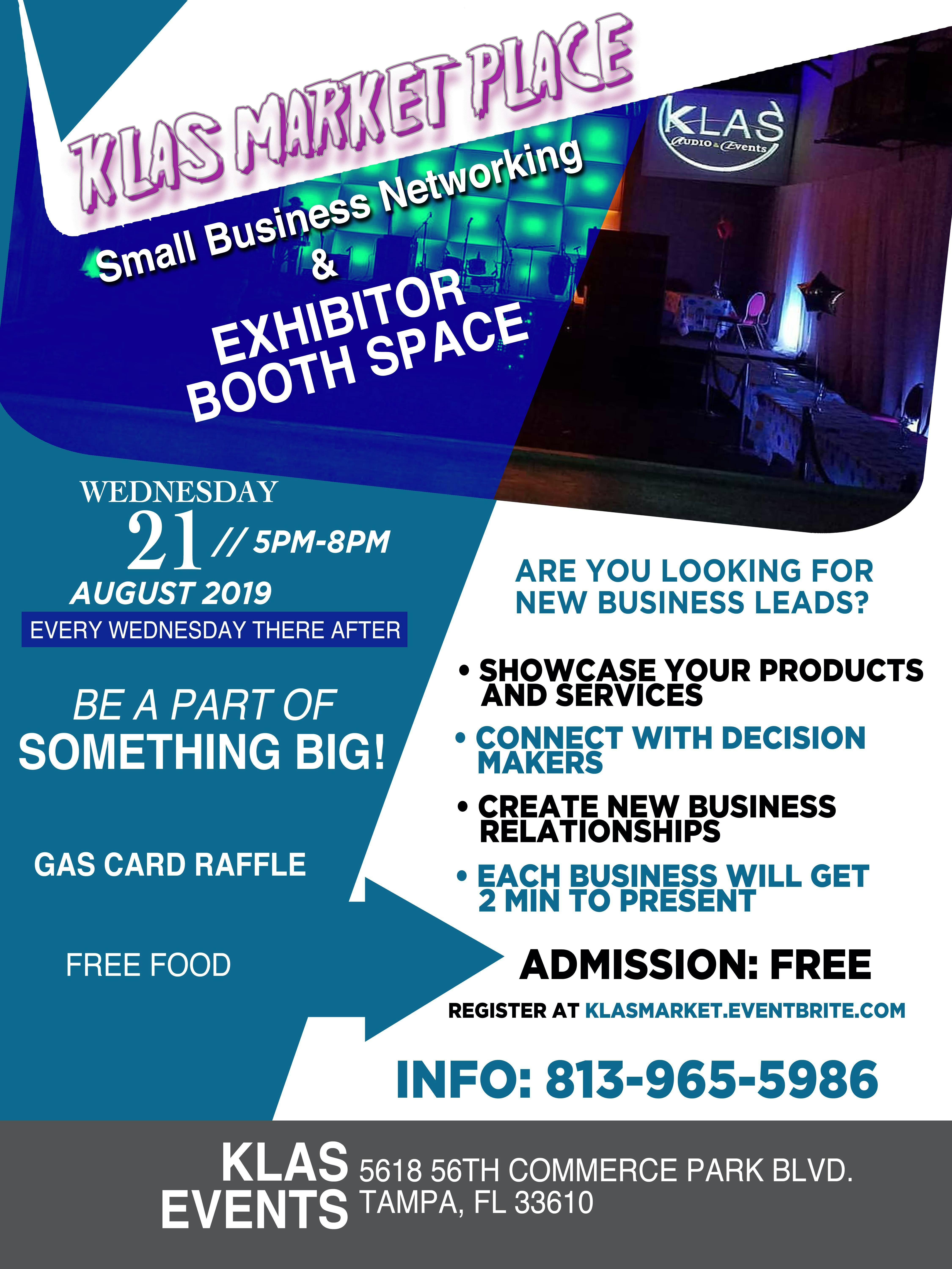 Small Business Networking & Exhibitor Booth Space