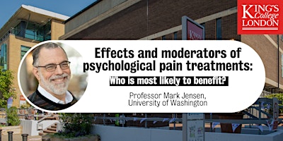 Primaire afbeelding van Psychological pain treatments: Who is most likely to benefit?