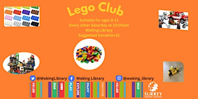 Imagem principal do evento Lego Club at Woking Library