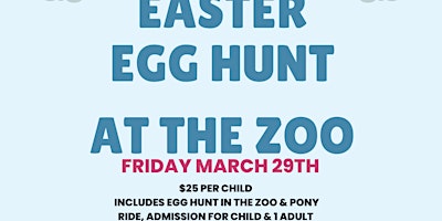 Imagem principal do evento Easter Egg Hunt At The Zoo