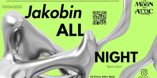 Imagem principal do evento JAKOBIN - All Night Long!