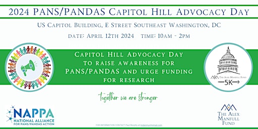 Imagem principal do evento 2024 PANDAS/PANS CAPITOL HILL ADVOCACY DAY
