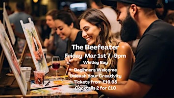 Hauptbild für Paint and Sip Party The Beefeater Whitley Bay