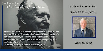 Clinical Conference: Randall T. Frost, MDiv *ONLINE ONLY* primary image