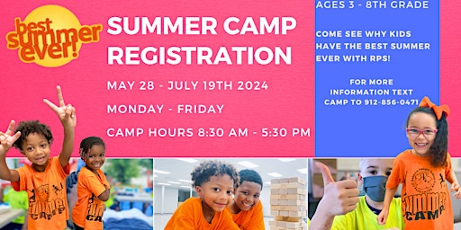 Summer Camp 2024 Registration  May 29th - July 19th Full day camp  primärbild