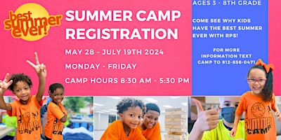 Primaire afbeelding van Summer Camp 2024 Registration  May 29th - July 19th Full day camp