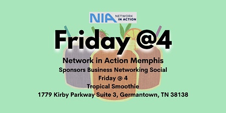 Imagen principal de Friday @ 4 Business Networking Social - Memphis TN Metro Area - Apr 26