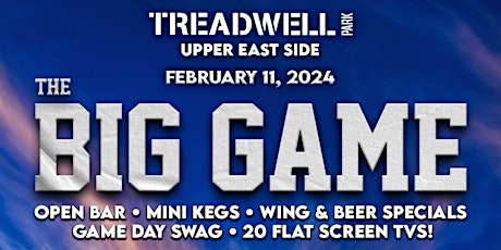 2/11: "BIG GAME 2024" WATCH PARTY @ Treadwell Park UES primary image