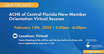 ACHE of Central Florida New Member Orientation  primärbild